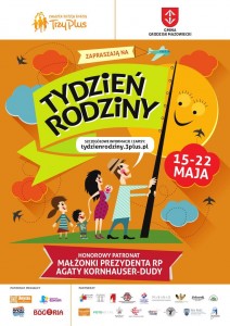 Tydzień Rodziny w Grodzisku Mazowieckim rozpocznie się 15 maja. Podczas imprezy nie zabraknie ciekawych spotkań, paneli dyskusyjnych i atrakcji dla dzieci. Zapraszamy!
